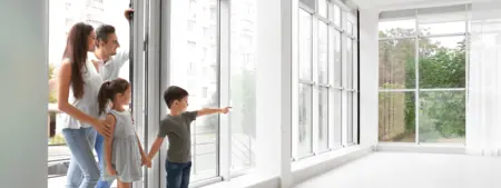 Sklo rodinného domu